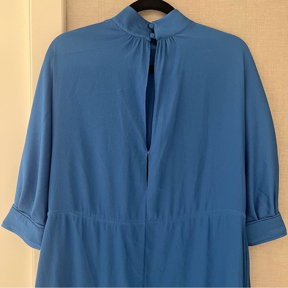 Alexis Blue Satin Cocktail Dress- Size XS; Like New Condition - Picture 3 of 14